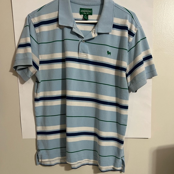 Aeropostale Men’s Collared Short Sleeve Size L - Picture 2 of 4